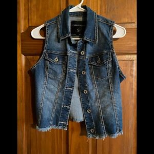 Maurices Denim Vest Jacket